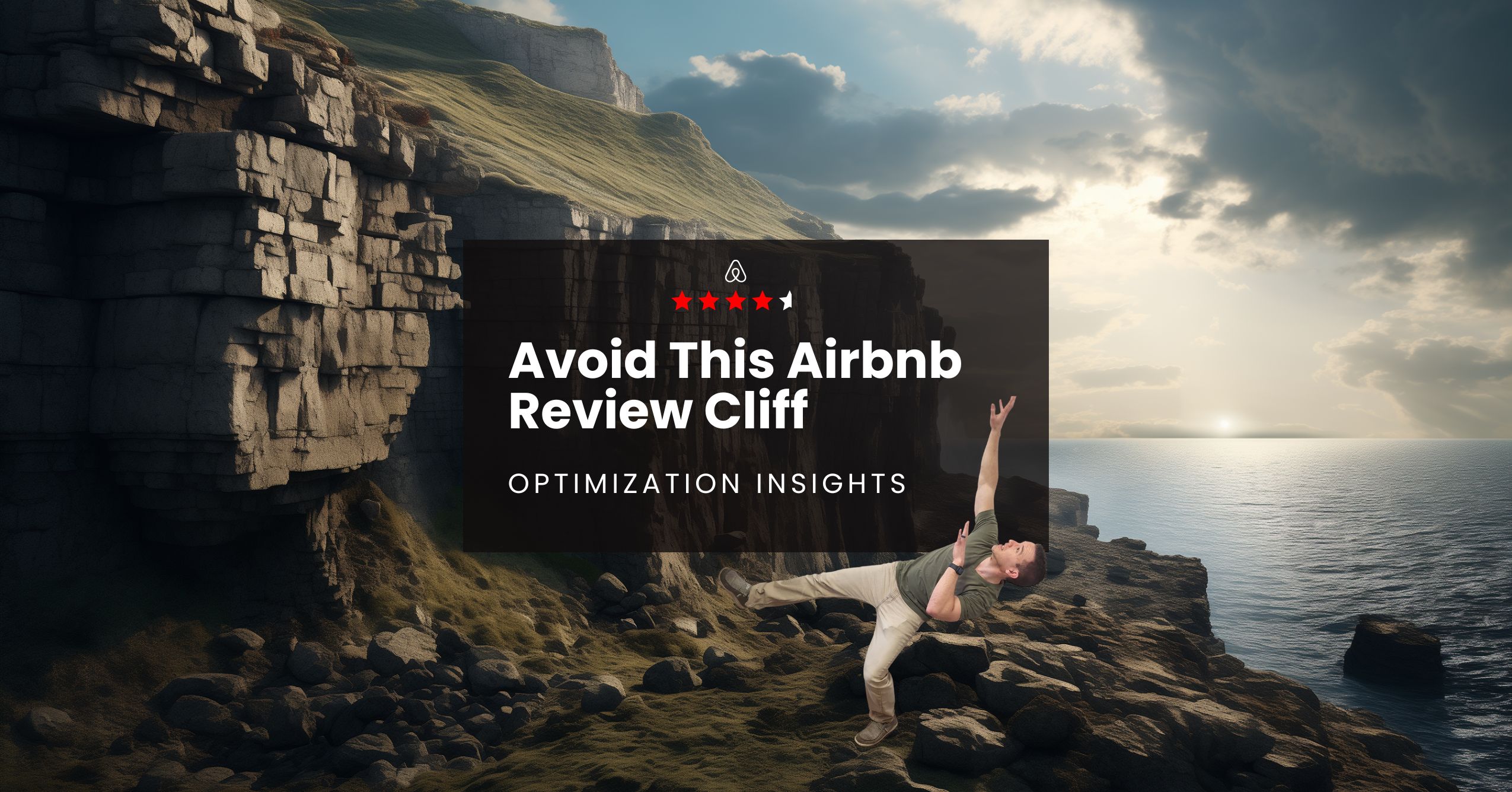 title page of blog post about airbnb review cliff